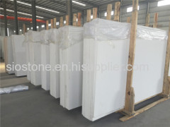 Fresh White with Small Mirror Dust Particle Quartz Stone Slab