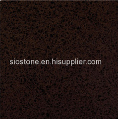 Coffee Brown Man-made Quartz Stone Solid Surface for Kitchen Countertop