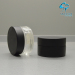 30\50G cosmetic cream screw cap jar with black wood cap black printing