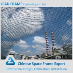 Economic space frame steel coal shed