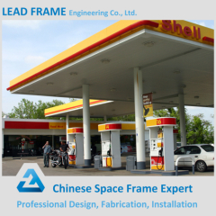 Outdoor metal steel gas filling station canopy