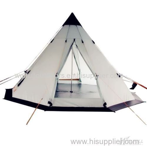 6 Persons Tipi Camping Tent for Family Outdoor Camping
