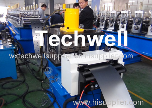 Material Thickness 2.0-2.5mm High Efficient Storage Shelf Rack Roll Forming Machine With Working Speed 12-15m/min