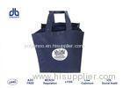 25 * 15 * 32cm Blue Silkscreen Tote Bags 100g / M With Pp Non Woven Material