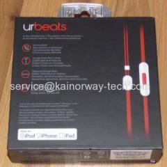 New Beats by Dre Urbeats Earbud Headphones White Red With ControlTalk Mic