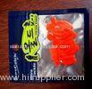 Plastic Worm Binder Fishing Lure Pouches Zip Lock Style Custom Design