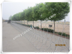 rapid depolyment barrier concertina mobile security razor wire barrier