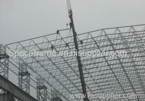 High quality steel space frame roof grid structure