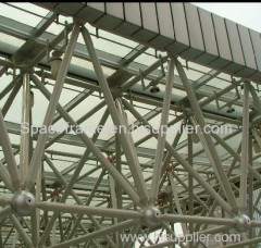 High quality steel space frame roof grid structure