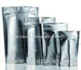 4 Oz Silver Pouch Stand Up Zipper Bags For Candy Packaging OEM / ODM