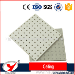 Fireproof acoustic perforated ceiling panel