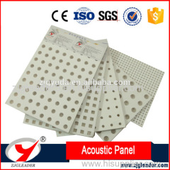 Fireproof acoustic perforated ceiling panel