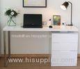 White Corner Computer Desk With Drawers Contemporary Home Office Furniture