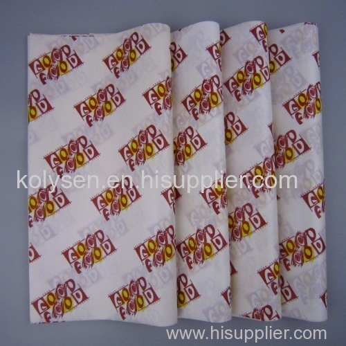 Virgin pulp food wrapping paper sheets