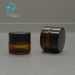 empty 3g mini small size amber glass cosmetic packaging eye cream empty jar glass bottle manufacturers