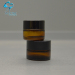 empty 3g mini small size amber glass cosmetic packaging eye cream empty jar glass bottle manufacturers