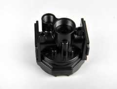 Investment casting black powder coating aluminium die casting parts