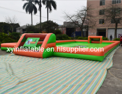 Hot Selling Inflatable Soap Football Field