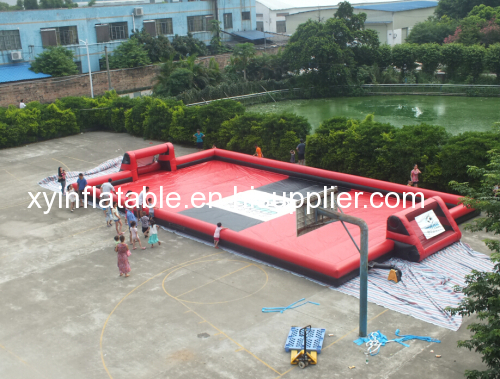 Hot Selling Inflatable Soap Football Field