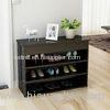 Home Black Custom Living Room Furniture Contemporary Storage Shoe Rack