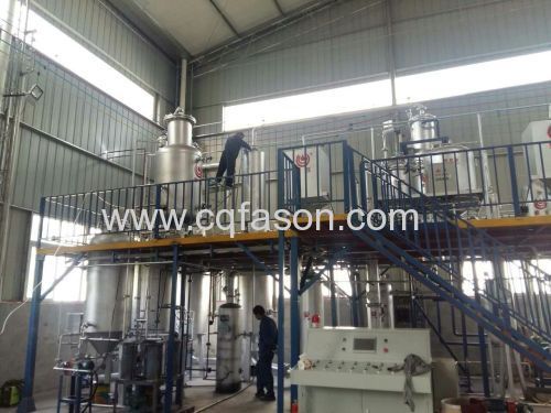 Used lubricant oil to new diesel or base oil recycling machine
