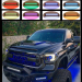 Led light bar 32inch 180w Straight Cree Led light with RGB halo for off-road vehicles trucks fire engines mining trains