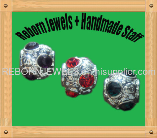 shining stones large hole beads f european style n all diy jewelry making