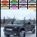 300w 52 Inch white Housing Straight Led Bar with RGB halo 6000K Flood Spot Combo Beam for Offroad Vehicles