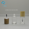 30ml empty printing small glass bottles nail polish bottles packaging with wood brush lids