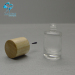 30ml empty printing small glass bottles nail polish bottles packaging with wood brush lids