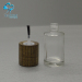 30ml empty printing small glass bottles nail polish bottles packaging with wood brush lids