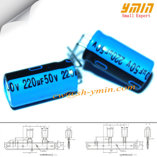 2.2uF 50V 5x9mm Capacitors LKL Series 130C 2000 ~ 5000 Hours Radial Aluminum Electrolytic Capacitor for LED Power Supply