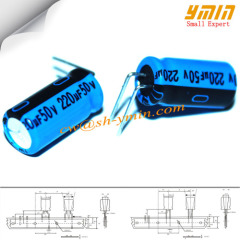 50V 220uF 10x16mm LED Lighting Capacitors LKL Series 130C 2000 ~ 5000 Hours Radial Aluminum Electrolytic Capacitors RoHS