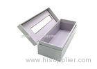 Recyclable Kraft Paper Gift Cardboard Box with Window Lids UV Coating