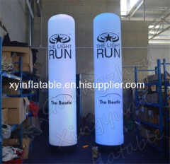 Customized Logo Led Inflatable Pillar For Advertising