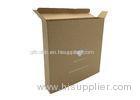Single Wall 350 Gsm Kraft Cardboard Gift Boxes With Clear Window Screen Printing