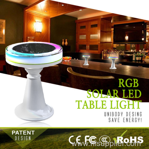 New Innovative Solar Warm Table Desk Lamp RGB color dinner decoration light
