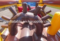 Pirate Ship Inflatable Obstacle Course For Sale