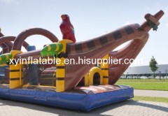 Pirate Ship Inflatable Obstacle Course For Sale