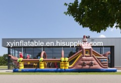 Pirate Ship Inflatable Obstacle Course For Sale