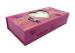 Small Pink Magnetic Closure Chipboard Gift Boxes Embossing For Earphone
