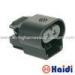 Black 2 Pin Waterproof Electrical Wire Connector Plug Sealed Female For Automobile