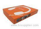 Art Paper Foldable Cardboard Boxes Packaging Earphone UV Coated Recyclable