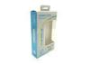 Clear Window Foldable Cardboard Boxes Embossed 350 Gsm Silver Paper