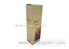 Luxury Square Cosmetic Packaging Box Gold Foil Stamped For Elite Fluid