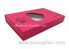 Red Presentation Magnetic Closure Box With Clear Window Heart Shape