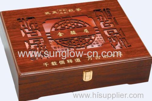 Wooden packing Boxes with laser Windows