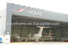 Prefab Light Structural Steel Beam Steel Constructed Aircraft Hangar