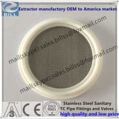 PTFE Gasket with Screen Mesh120 use for Tri Clamp