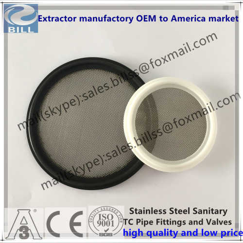 EPDM Sanitary Gasket with Screen 100mesh use for tri clamps